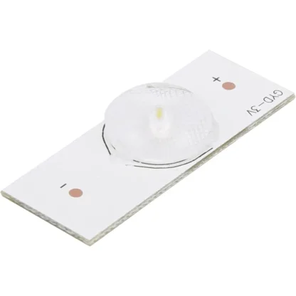50 bombillas LED, lente LED SMD de 3 V, cuentas de lámpara de tablero con lente de fibra de vidrio para reparación de televisores LED de 32-65 pulgadas y tiras de luces