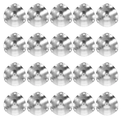 Protectores de esquina de aleación de aluminio para caja de herramientas, caja de vuelo, protección de bordes, protectores de esquina de Metal, soportes en forma de L, carga, 20 piezas