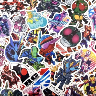 10/50 Uds Kamen Rider pegatinas de dibujos animados de Anime para niños regalo motocicleta coche bicicleta nevera equipaje portátil monopatín niños juguete s