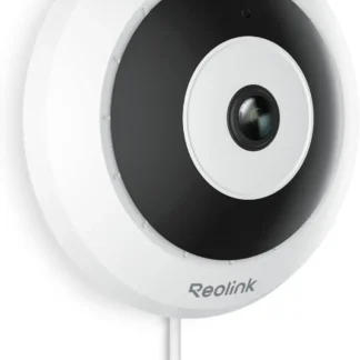 Cámara de Seguridad PoE de 6MP con Ojo de Pez y 360° ° Cámara con Detección Humana, Audio Bidireccional, Montaje en Techo/Pared