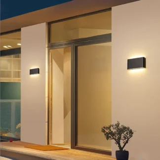 Lámpara de pared Led moderna impermeable para exteriores, lámpara de pared IP65 de aluminio, 6W/12W, aplique de pared decorado para interiores
