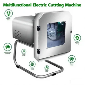 Máquina automática de rodajas de limón y cebolla, cortador de verduras para restaurante, repollo, piña, tomate, patata, sandía