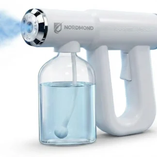 Nebulizador desinfectante inalámbrico profesional - Atomizador ULV con luz azul - Pulverizador desinfectante recargable para el hogar y el negocio