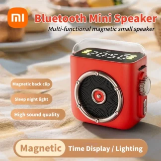Xiaomi-minialtavoz Retro con Bluetooth, altavoz inalámbrico portátil con Clip magnético para escritorio al aire libre, resistente al agua IPX5, 12 horas de reproducción