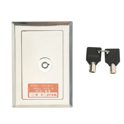 XTECH Abridor de puerta de garaje, caja de bloqueo de interruptor de rollo de puerta eléctrica, interruptor de botón oculto montado en superficie