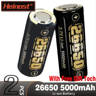 26650 5000mAh batería recargable 3,7 V batería de iones de litio para puntero timbre linterna LED batería de litio 100% Original