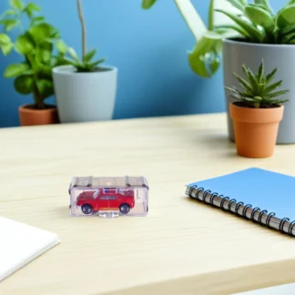 Caja de presentación de coche de 20 piezas, estuche de almacenamiento transparente a escala 1/64 para coches, organizador de coleccionista Individual transparente, soporte de exhibición para coche