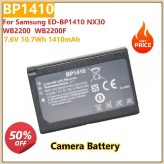 Para Samsung ED-BP1410 NX30 WB2200 WB2200F batería de repuesto para cámara BP1410 10.7Wh 7.6V 1410mAh