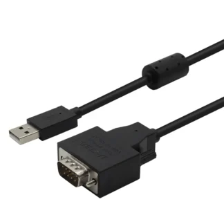 UOTEK 1,5 M USB RS232 Cable convertidor serie USB-A Cable de puerto COM serie DB9 macho conector de 9 pines compatible con múltiples sistemas UT-8232