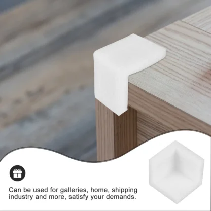 12 protectores de esquinas de ángulo recto para muebles, protectores de bordes para embalaje, cajas de embalaje, marco de algodón perlado EPE para cajas de envío