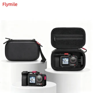 Flymile-Bolsa de almacenamiento con mango para DJI Action 5 Pro/4/3, Estuche de transporte antiarañazos, caja de viaje portátil, accesorios para cámara