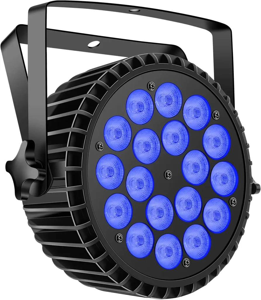 Par LED de aleación de aluminio 18x18W RGBWA + luces UV 6 en 1 iluminación LED DMX512 luz de discoteca equipo profesional de Dj de escenario envío rápido