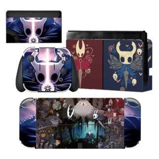 Protector de pantalla de caballero hueco, pegatina, cubierta de piel para Nintendo Switch, consola Oled, cargador de base, soporte, vinilo de piel Joycon