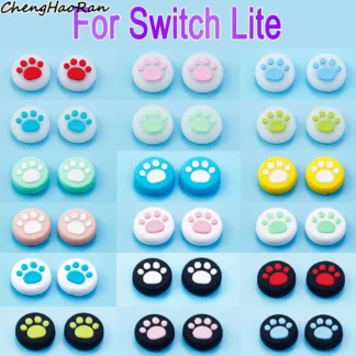 Cubierta de silicona para Thumb Stick, 2 piezas, para Switch Lite Joy-Con, controlador, Thumb Stick, tapa protectora, accesorio para botón