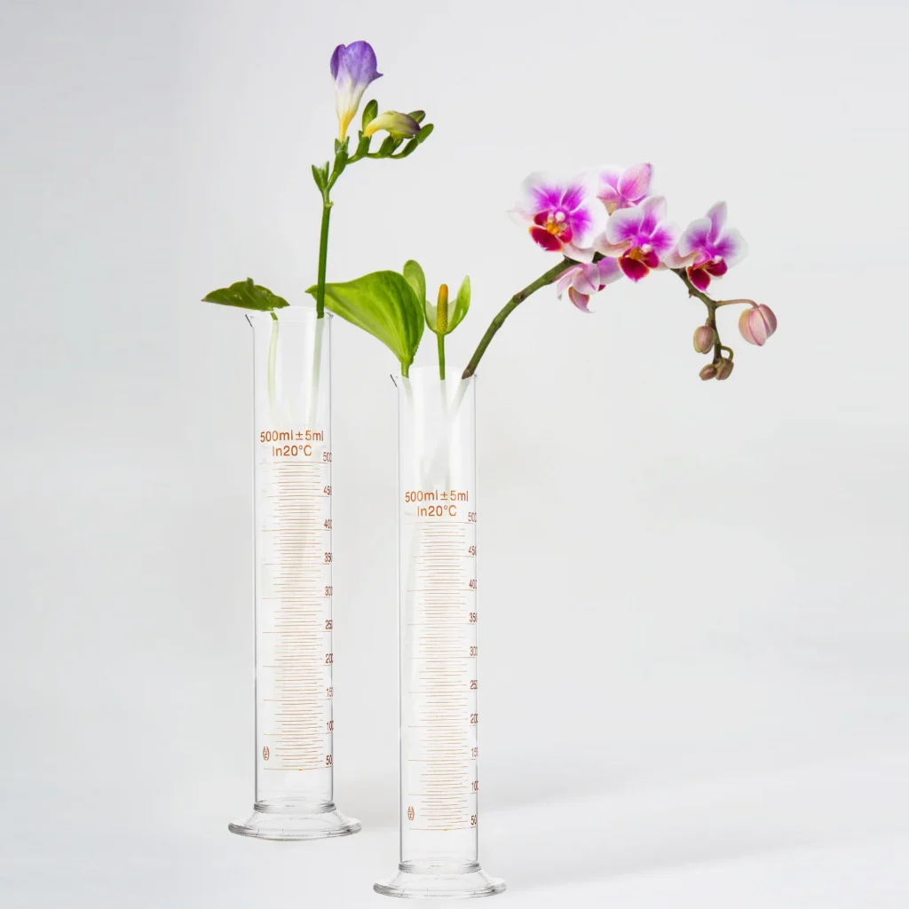 Cilindro graduado de vidrio, cilindro medidor de laboratorio de 500Ml, Base estable, escala precisa, herramienta de investigación química, laboratorio
