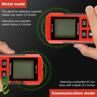 Escáner de pared con buscador de vigas, herramienta de buscador de vigas de pared 7 en 1 con alarma, perno eléctrico para paneles de yeso, buscadores de mano