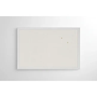 Tablón de anuncios de lino de granja, marco de madera blanca de 30x20 pulgadas con chinchetas para decoración del hogar y la oficina