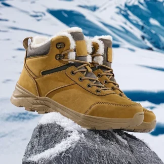 Zapatos para hombre, zapatos acolchados de algodón, zapatillas informales, Botas de senderismo, mocasines altos para deportes y ocio, antideslizantes, resistentes al desgaste, combina con todo, nuevo