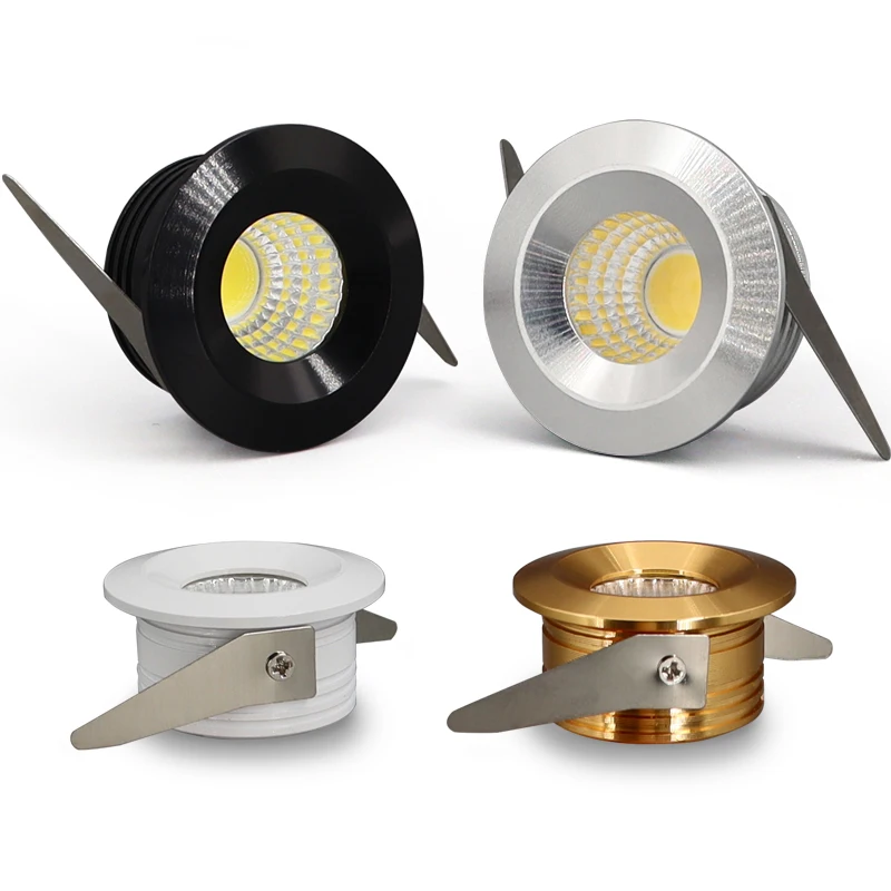2-10 Uds 3W Mini luz descendente Led regulable lámparas empotrables AC85-265V luz empotrable de techo de aluminio agujero de 35mm