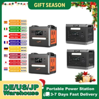 SOLARPLAY Estación de energía de estado semisólido 2500W 2400W Suministros de camping LiFePO4 Batería para el hogar Generador de banco de energía portátil EE. UU. UE