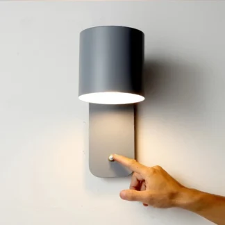 Lámpara de pared LED, mesita de noche nórdica, luz de pared de lectura ajustable, armarios de dormitorio interior, apliques de iluminación, lámparas de decoración del hogar con interruptor