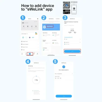 Módulo de interruptor inteligente B47C 4CH, interruptor de sincronización y bloqueo automático, Control remoto inalámbrico WIFI
