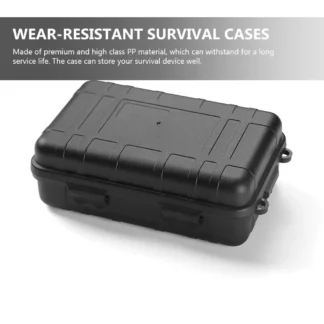 Caja de almacenamiento portátil para supervivencia, resistente a la intemperie, ligera, para acampar, senderismo, mochilero, preparación para emergencias, 2 uds.