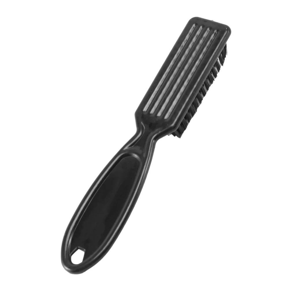 X10A 6X cepillo para decolorar, peine, tijeras, cepillo de limpieza, barbería, decoloración de la piel, cepillo de limpieza para tallar con forma de cabeza de aceite Vintage