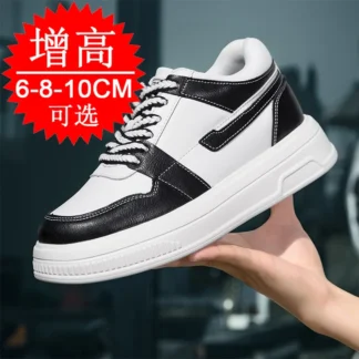 2025 zapatos con elevador para hombre, zapatillas de deporte para hombre de 6cm, 8cm, 10cm, zapatos de tacón oculto aumentados de altura transpirable