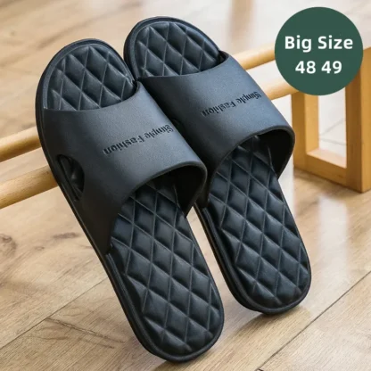 Zapatillas de hombre de talla grande 48 49, suela blanda EVA, sandalias de playa de verano para mujer, chanclas informales para parejas, chanclas, toboganes de baño, nueva moda