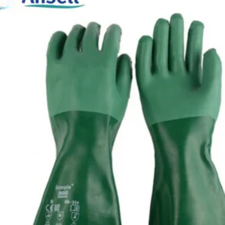 Ansell AlphaTec 8-354 (1 par) Guantes de seguridad de neopreno con acabado rugoso, para una agarre mejorado en condiciones húmedas y resbaladiza