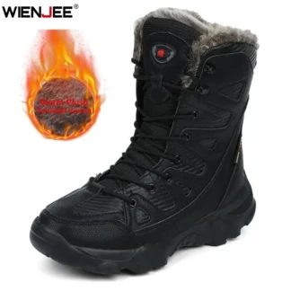 Botas impermeables de invierno para Hombre, Botas de nieve muy cálidas de felpa, zapatillas de deporte para Hombre, botines, Botas de desierto para Hombre al aire libre, Botas para Hombre