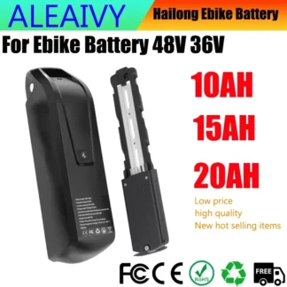 Para Hailong EBike batería 36V 48V 10Ah 15Ah 20Ah bicicleta de montaña 18650 batería eléctrica para Bafang 1500W 1000W 750W 500W