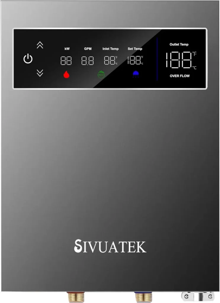 Calentador de agua sob demanda de 14 kW y 240 V, uso de 2 puntos, certificado ETL, autorregulable, para el hogar