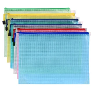 Bolsa para documentos con cremallera, bolsa impermeable para documentos, carpeta de archivos, estuche para libros, bolígrafos, cuadernos, estuche para estudiantes, papelería