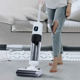 Aspiradora recargable autolimpiante vertical para el hogar, fregona eléctrica inalámbrica húmeda y seca 2 en 1 para cocina casera