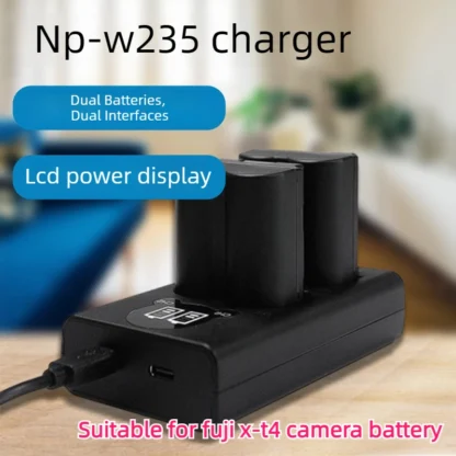 2200mAh NP-W235 NP W235 batería LCD de carga Dual para Fujifilm X-T5 X-T4 GFX 100S X-H2S GFX 50S II VG-XT4 agarre de batería Vertical