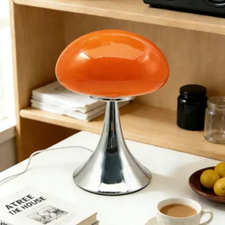 Lámpara de mesa con forma de seta Bauhaus danesa de mediados de siglo, luz de diseño, versión de lujo, luz ambiental decorativa de alta gama para alojamiento en familia