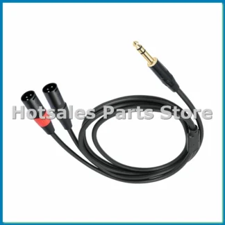 Jack 6,35 mm 1/4 TRS Estéreo a Doble XLR Macho Cable de Audio Cable de Extensión Y Cable de Audio Divisor 100 cm-A49I
