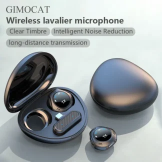 Micrófono de Solapa Inalámbrico con Reducción de Ruido Integrada, Interfaz USB-C. Dispositivo Portátil para Streaming, Grabación de Podcasts y En Línea