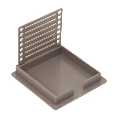 Soporte para notas adhesivas con plantilla con plantilla de dibujo de caja de línea para escritorio