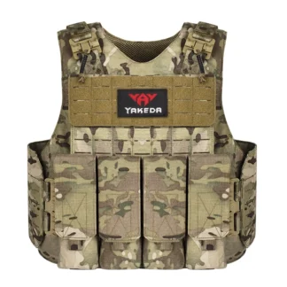 2025 YAKEDA Camuflaje 500D Nylon 66 Chaleco Tactico Combat MOLLE Plate Carrier Chaleco táctico