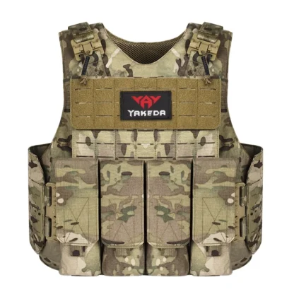 2025 YAKEDA Camuflaje 500D Nylon 66 Chaleco Tactico Combat MOLLE Plate Carrier Chaleco táctico