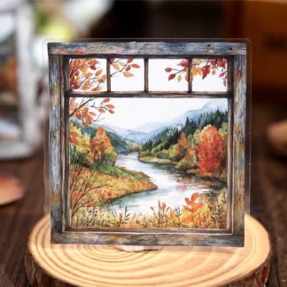 20 unids/lote pegatinas de papelería Kawaii visor natural DIY diario basura planificador de papel pegatinas decorativas