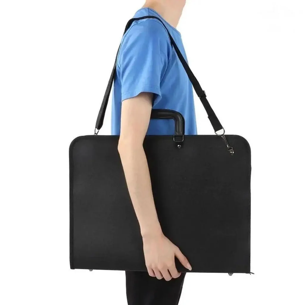 Bolsa de portafolio de arte, bolso de mano, organizador multiusos portátil, estuche de almacenamiento, bolsa de tablero de dibujo para exteriores