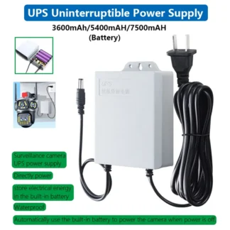 Fuente de alimentación ininterrumpida UPS de 12V, salida única, fuente de alimentación de vigilancia de resistencia, cámara, fuente de alimentación de emergencia impermeable