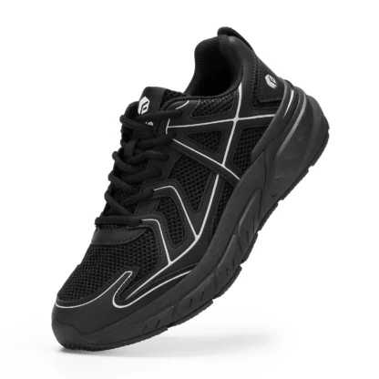 Zapatos para caminar Fittington para hombre, zapatillas con amortiguación más gruesa y ancha, zapatos Extra anchos, zapatos hinchables para entrenamiento, gimnasio, atléticos