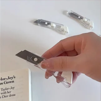 Cuchillo de corte de papel, desmontaje Simple, entrega urgente, sacapuntas artístico, sin estilo de impresión, cuchillo de arte pequeño transparente
