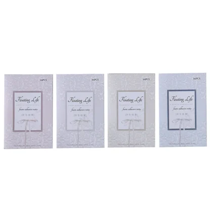 24 Juegos/Lote de Blocs de Notas de Papel, Colección de Pintura de Sombras Flotantes, Papel Decorativo para Scrapbooking y Diario