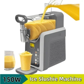 Máquina de batidos con congelador comercial, máquina inteligente de gran capacidad para hacer helados y batidos de escritorio completamente automática de 150W